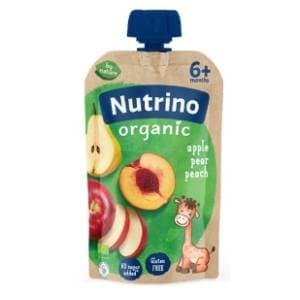 NUTRINO Organic voćni pire jabuka kruška breskva 100g