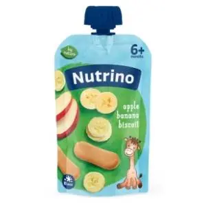 NUTRINO voćni pire jabuka banana keks 100g slide slika