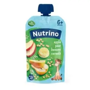 NUTRINO voćni pire jabuka kruška banana sa žitaricama 100g slide slika