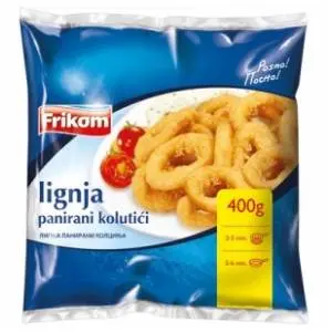 Panirani kolutići lignji FRIKOM 400g slide slika