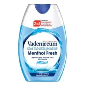 Pasta VADEMECUM 2in1 Menthol fresh 75ml slide slika