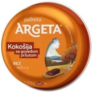 Pašteta ARGETA sa goveđom pršutom 95g slide slika