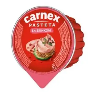 Pašteta CARNEX sa šunkom 75g slide slika