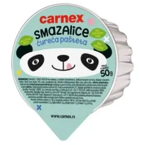 Pašteta CARNEX Smazalice ćureća 50g slide slika
