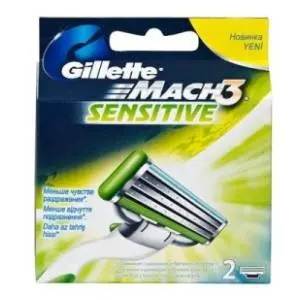 Patrone GILLETTE Mach3 sensitive 2kom slide slika