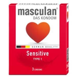 Prezervativ MASCULAN tip1 sensitive 3kom slide slika