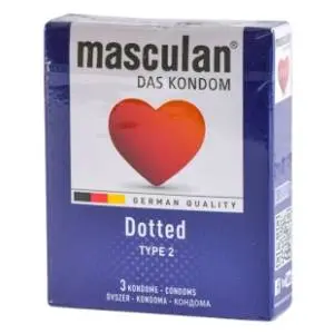 Prezervativ MASCULAN tip2 dotted 3kom slide slika