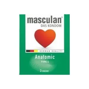 Prezervativ MASCULAN tip4 anatomic 3kom slide slika