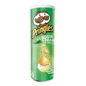 PRINGLES sour cream & onion 165g slide slika