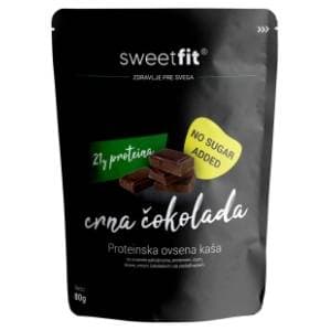SWEETFIT proteinska ovsena kaša crna čokolada 80g