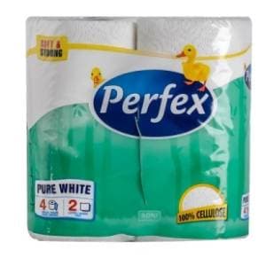 Toalet papir PERFEX 2sloja 4kom slide slika
