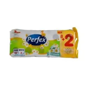 Toalet papir PERFEX 3sloja 8+2kom slide slika