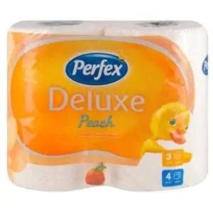 Toalet papir PERFEX breskva deluxe 3sloja 4kom slide slika
