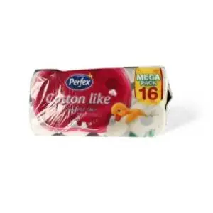 Toalet papir PERFEX cotton comfort 3sloja 16kom slide slika