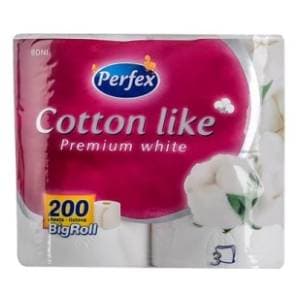 Toalet papir PERFEX cotton like 3sloja 4kom