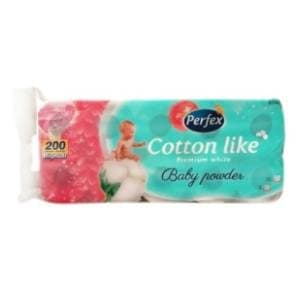 Toalet papir PERFEX Cotton like Baby powder 10kom