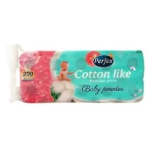 Toalet papir PERFEX cotton like baby powder 10kom slide slika