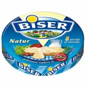 Topljeni sir BISER natur 140g slide slika
