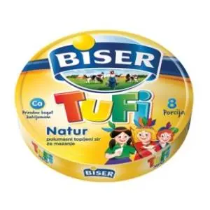 Topljeni sir BISER Tufi trouglići 140g slide slika