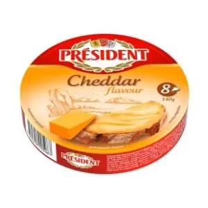 Topljeni sir PRESIDENT cheddar 140g slide slika
