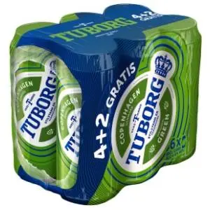 TUBORG Green 500ml 4+2 gratis slide slika