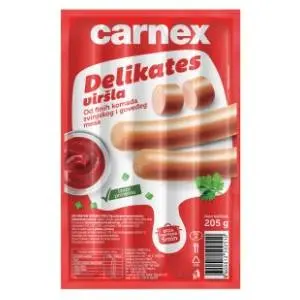 Viršle CARNEX Delikates 205g slide slika