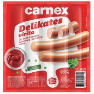 Viršle CARNEX Delikates 800g slide slika
