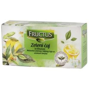 FRUCTUS zeleni čaj limun 30g slide slika