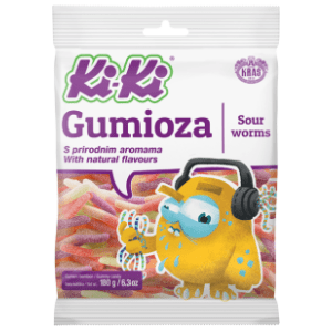 Gumene bombone Ki-Ki Sour worms 180g