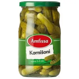 Kornišoni AMFISSA extra 680g slide slika