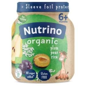 NUTRINO Organic kašica šliva kruška pirinač 125g