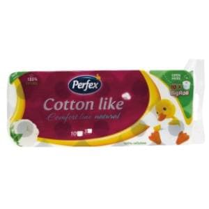 PERFEX toalet papir cotton like natural 3sl 10kom