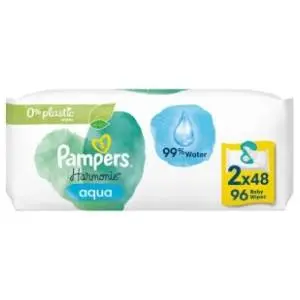 Vlažne maramice PAMPERS Harmonie aqua 2x48kom slide slika