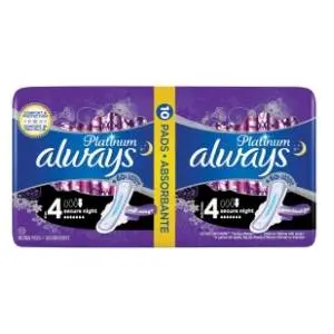ALWAYS Platinum ulošci Secure night size 4 10kom slide slika