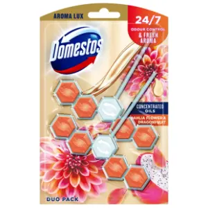 DOMESTOS WC osveživač dahlia & dragonfruit 2x55g slide slika