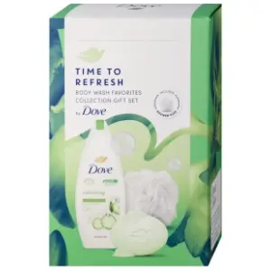 DOVE set Time to refresh (gel za tuširanje, sapun i pufna) slide slika
