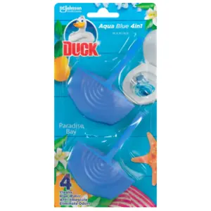DUCK WC osveživač Aqua blue 4in1 paradise bay 2x40g slide slika