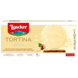 Keks LOACKER Tortina bela 126g slide slika