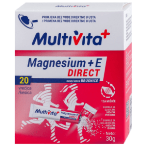 MULTIVITA Magnezium + E  direct brusnica 20 kesica
