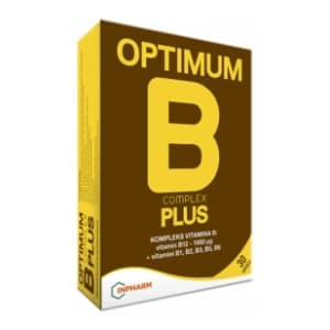 INPHARM Optimum B complex plus 30 kapsula slide slika