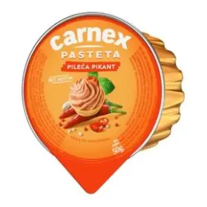 Pašteta CARNEX pileća pikant 50g slide slika