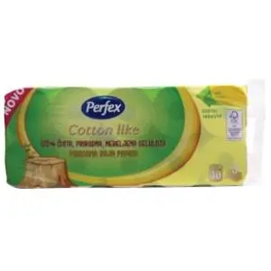 Toalet papir PERFEX cotton like prirodna boja 3sloja 10kom slide slika
