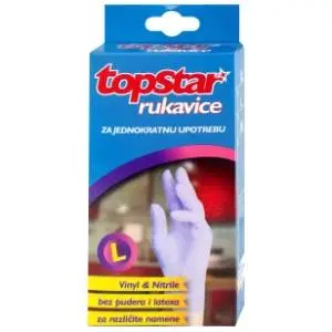 TOP STAR univerzalne rukavice vinil L 10kom slide slika