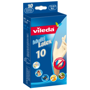 VILEDA latex rukavice M/L 10kom slide slika