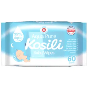 Vlažne maramice KOSILI aqua pure 60kom slide slika