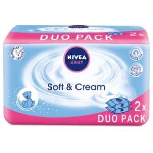 Vlažne maramice NIVEA soft & cream 2x63kom