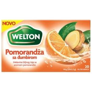 WELTON čaj pomorandža đumbir 44g	