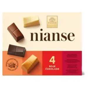 Bombonjera PREMIER Nianse 4 boje čokolade 145g slide slika