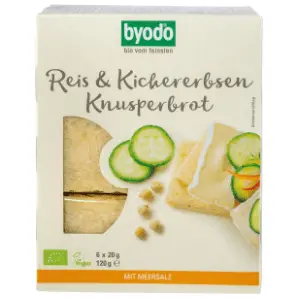 BYODO Hleb hrskavi pirinač leblebija organski 120g slide slika