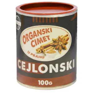 TOP FOOD Cimet u prahu organski cejlonski 100g slide slika